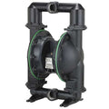 Double Diaphragm Pump, Aluminum, Air Operated, Nitrile, 172 GPM