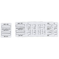 Tag, Inspection, Polyester, 1 3/4 in H x 1 1/4 in W, Black on White, Rectangle, 100 PK