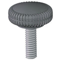 Knurled Knob, 8-32 Thread Size, 5/8"L, Zinc Plated