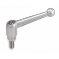 Adjustable Handle, Size: 5 1/2-13X50 Zinc, Black Satin, Comp: Steel