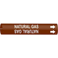 Pipe Marker,Natural Gas,2-1/2to3-7/8 In