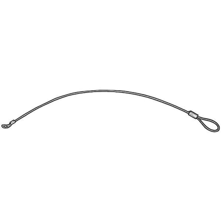 Terminal and Loop Lanyard, 6 in, 3/64 in Pin Dia., Stainless Steel, Nylon Coated, 5 PK