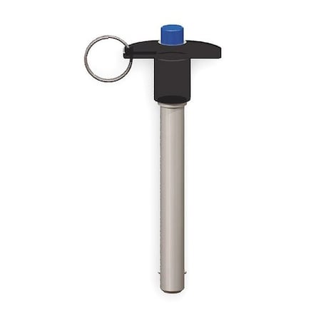 T Handle Lock Pin,2.5,1/2,2 In Alum