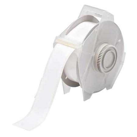 Label Tape Cartridge, White, Labels/Roll: Continuous