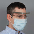 Disposable Face Masks, 3-Ply, Dual, Non-Adjustable Strap, None, Blue, M, 25 PK