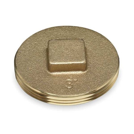 Plug, Brass, Threaded 3 in