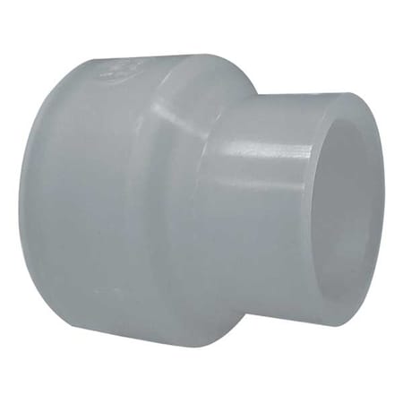 Reducing Coupling, Polypropylene, 2" x 1-1/2", Schedule 80, 150 psi Max Pressure