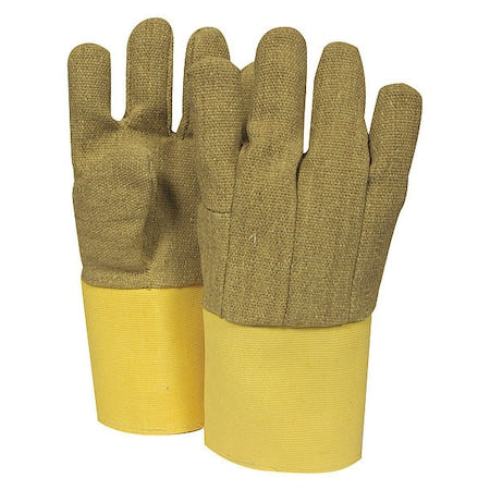 Thermal Gloves, PBI/Kevlar(R), 600 Degrees F Max Temp., Brown, Regular, 1 PR