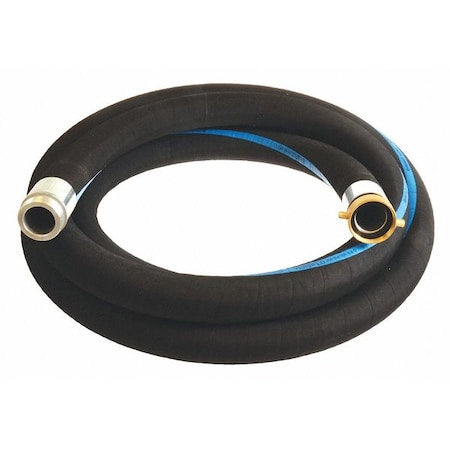1-1/2" ID x 20 ft Rubber Water Suction Hose BK