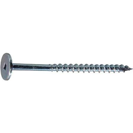 Wood Screw, #10, 3 15/16 in, Zinc Plated Steel Flat Head Torx Drive, 100 PK