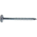 Wood Screw, #10, 3-7/16 in, Zinc Plated Steel Flat Head Torx Drive, 100 PK