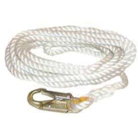 Positioning Lanyard, 25 ft Length, Web Loop, Nylon, 1 Leg(s), 310 lb. Weight Capacity