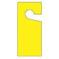 Tag, Blank, Plastic, 9 in H x 4 in W, Yellow, Rectangle, 10 PK