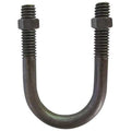 Round U-Bolt, 1/4"-20, 1 in W, 1 3/4 in H, Plain Stainless Steel, 10 PK