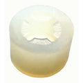 Retaining Spacer, 1/4 in Screw Size, Plain Nylon, 1/4 in Overall Lg, 1/2 in Outside Dia