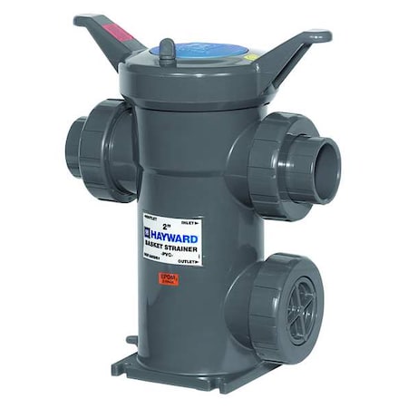 Basket Strainer, 4" Pipe, Threaded, PVC, 150 psi