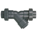 Y Strainer, 1-1/2" Pipe, Threaded, PVC, 150 psi