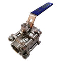 1/4" FNPT Stainless Steel Ball Valve Inline