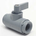 1/4" FNPT PVC Ball Valve Inline
