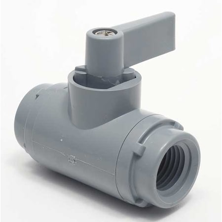1/8" FNPT PVC Ball Valve Inline