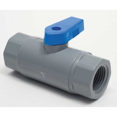 1/4" FNPT PVC Ball Valve Inline