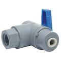 1/4" FNPT x Push PVC Ball Valve Angle