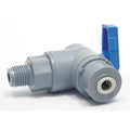 1/4" MNPT x Push PVC Ball Valve Angle