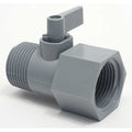 3/4" FNPT x MNPT PVC Ball Valve Inline