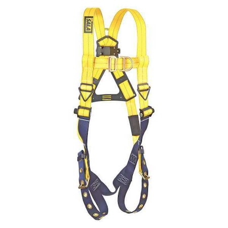 Delta(TM) Full Body Harness, XL, 420 lb., Mating Chest/ Tongue Leg Straps, Back, Front D-Ring