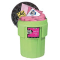 Spill Kit, 39 gal Volume Absorbed per Kit, 65 gal Capacity, Drum, Green, 77