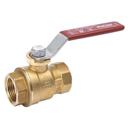 3/8" FNPT Brass Ball Valve Inline