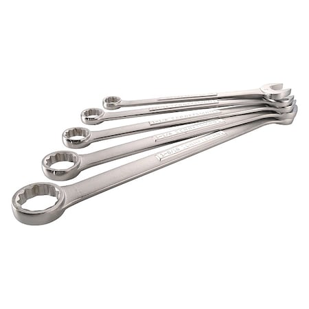 Combination Wrench Set,12 Points,Chrome