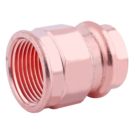 Strt,Copper,Press-fit11/4",FNPT11/2"