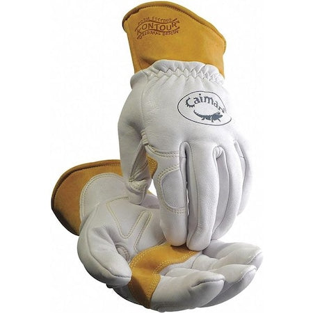 1871 Welding Gloves, Straight Cuff, Wing Thumb, Premium Goatskin, M, 1 PR