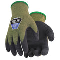 Cut Resistant Coated Gloves, Cut Level A6 ,Dipped ,Foam Nitrile ,Sandy ,L 1 PR