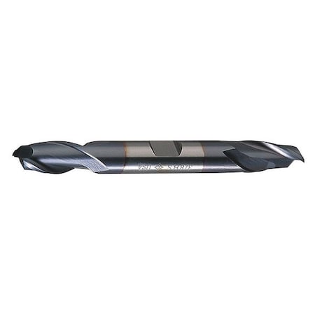 2-Flute HSS Square Double End Mill Cleveland HD-2-TC TiCN 1/8x3/8x3/16x2-3/4