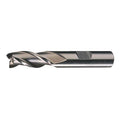3-Flute HSS Center Cutting Square Single End Mill Cleveland HG-3 Bright 3/4"x3/4"x3"x5-1/4"