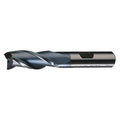 2-Flute HSS Keyway Tolerance Square Single End Mill Cleveland HG-2K Bright 5/16x3/8x9/16x2-1/2