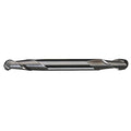 2-Flute HSS Miniature Ball Nose Double End Mill Cleveland HMD-2B Bright 1/8x3/16x3/8x2-1/4