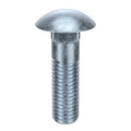 Carriage Bolt, Square Neck, 1/4"-20, 1-1/2 in L, 18-8 Stainless Steel, Not Graded, Plain, 100 PK
