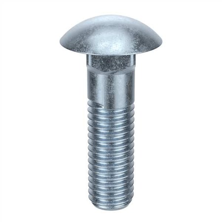 Carriage Bolt, Square Neck, 1/4"-20, 1-1/2 in L, 18-8 Stainless Steel, Not Graded, Plain, 100 PK