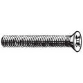M6-1.00 x 50 mm Phillips Flat Machine Screw, Zinc Plated Steel, 50 PK