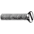 M5-0.80 x 8 mm Slotted Flat Machine Screw, Zinc Plated Steel, 100 PK