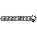 #5-40 x 2 in Slotted Round Machine Screw, Zinc Plated Steel, 100 PK