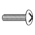 #8-32 x 3/4 in Phillips Truss Machine Screw, Zinc Plated Steel, 100 PK
