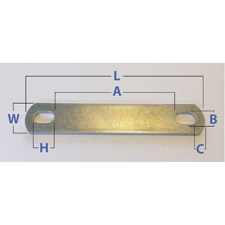 U-Bolt Plate,304 Stainless Steel,PK10