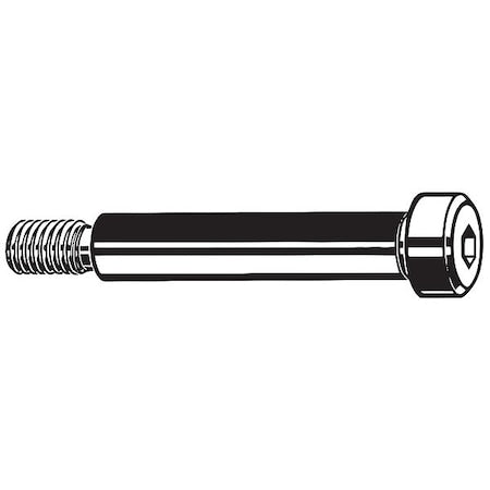 Shoulder Screw, M12-1.75 Thr Sz, 18 mm Thr Lg, 100 mm Shoulder Lg, Alloy Steel, 2 PK