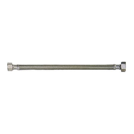 Faucet Supply Line,1/2x1/2,12in.L