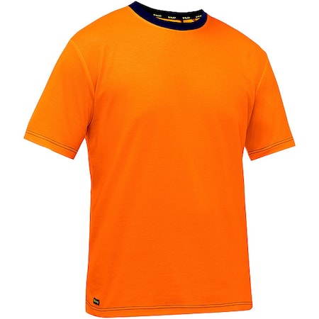 High-Visibility Shirt, Cotton, Polyester, Orange, XL