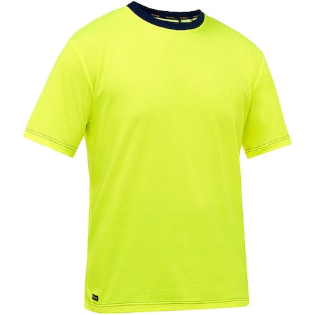 High-Visibility Shirt, Cotton, Polyester, Yellow, 5XL